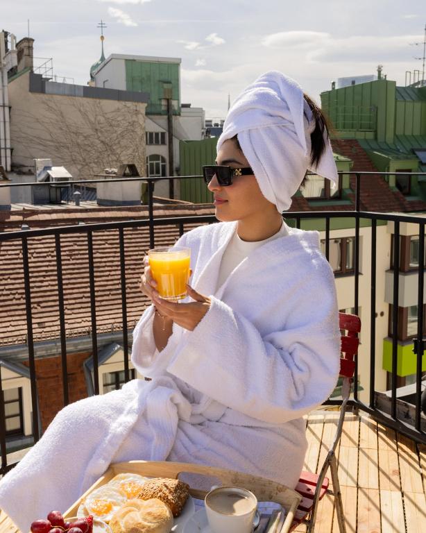 Balkón nebo terasa v ubytování Florum Hotel