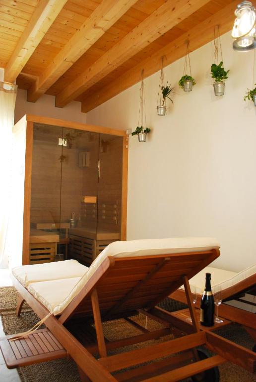 Lázně a/nebo wellness v ubytování OrtoPì Country Canapa House