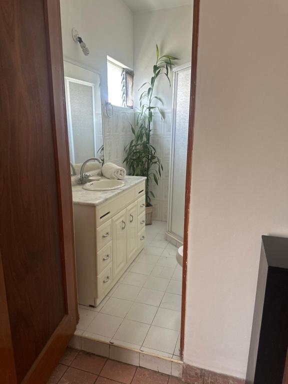 Koupelna v ubytování Casa La Minerva