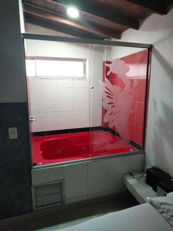 Koupelna v ubytování Hotel Medellin Park
