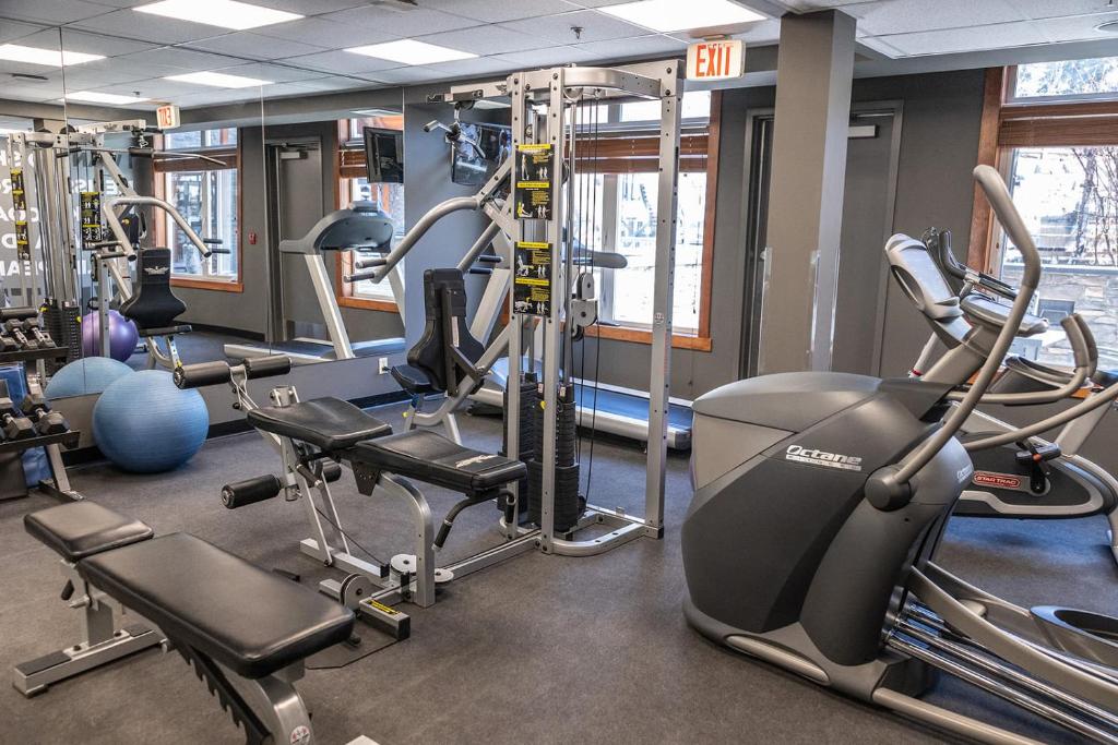 Fitness centrum a/nebo fitness zařízení v ubytování Premium King suite with views and pool