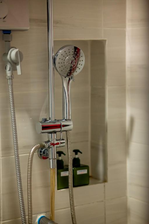 Koupelna v ubytování TOBEDzZ HOTEL