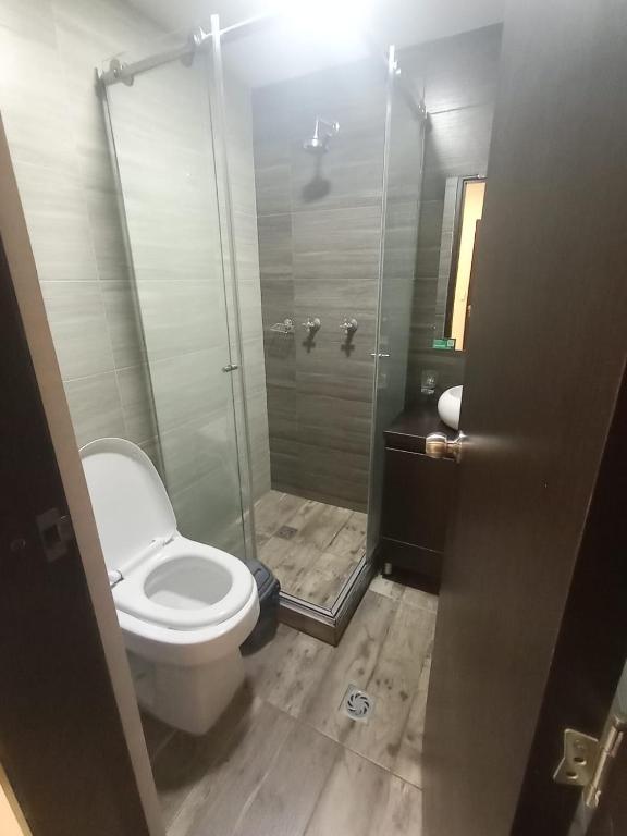 Koupelna v ubytování HOTEL El MONARCA