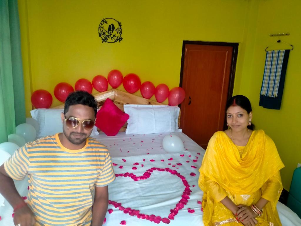 Postel nebo postele na pokoji v ubytování Ajit Homestay, Darjeeling