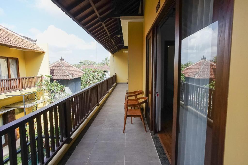 Balkón nebo terasa v ubytování Toya Villa Ubud