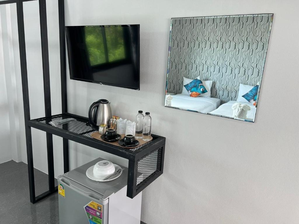 Kuchyň nebo kuchyňský kout v ubytování Chanakarn Pool Access Rawai