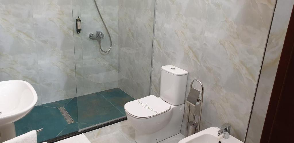 Koupelna v ubytování Comfort Hotel