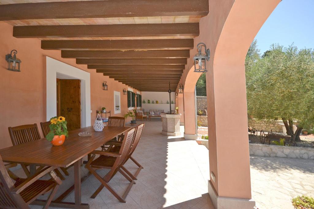 A patio or other outdoor area at Villa Victori