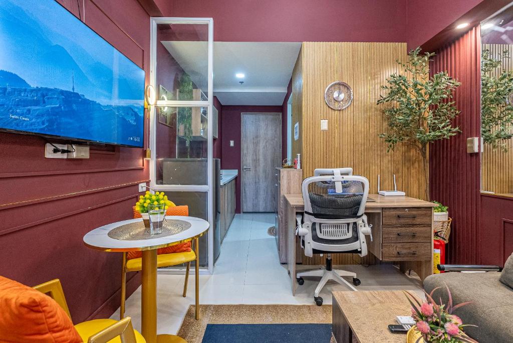 Posezení v ubytování Executive Studio Poolside - Near Mactan Airport