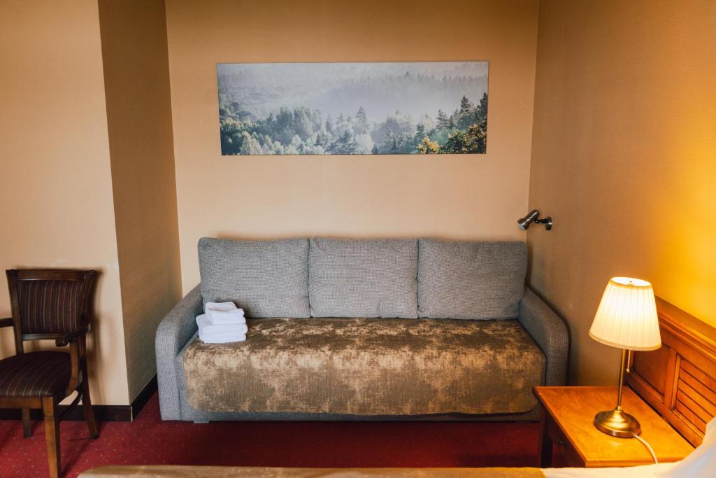 Posezení v ubytování Kaķītis hotel & spa