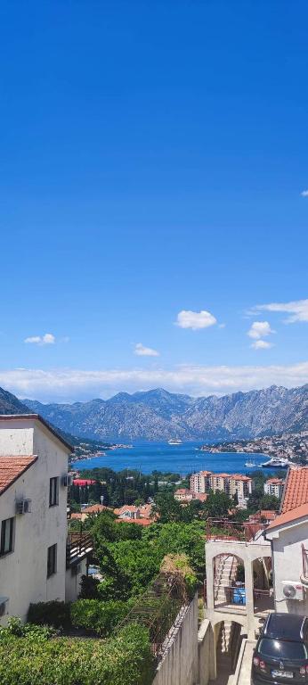 a view of a city and a body of water at Vaso & Viktor Apartment in Kotor