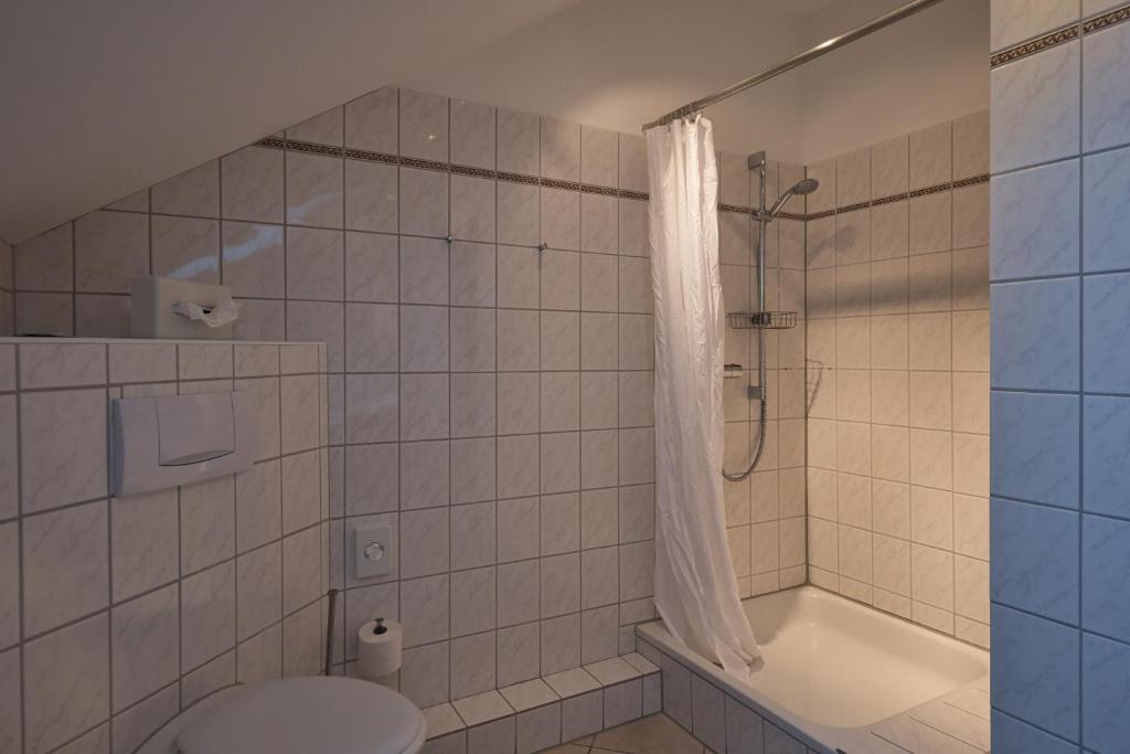 Koupelna v ubytování Egestorfer Hof