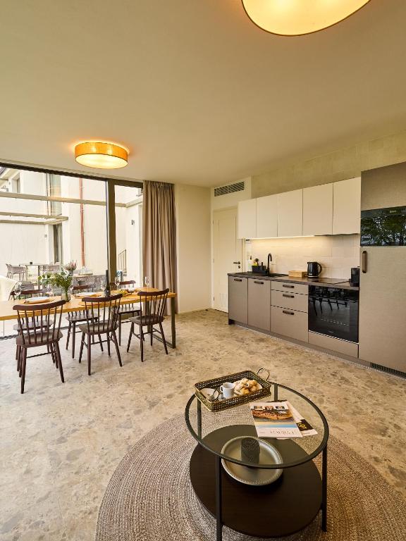 Kuchyň nebo kuchyňský kout v ubytování Apartment Pálava