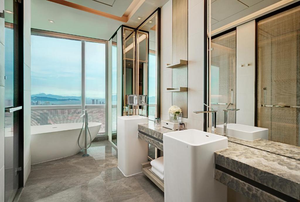 Koupelna v ubytování Shenzhen Marriott Hotel Nanshan