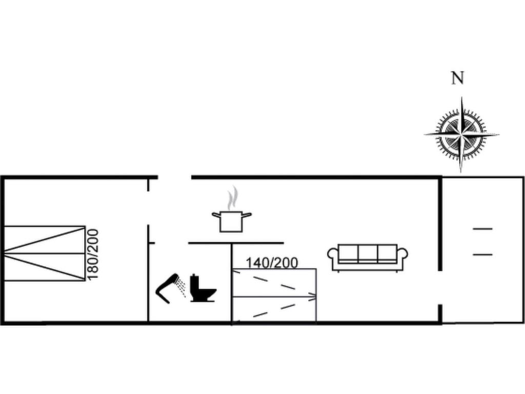 Půdorys ubytování Holiday Home Armi - 75m from the sea by Interhome