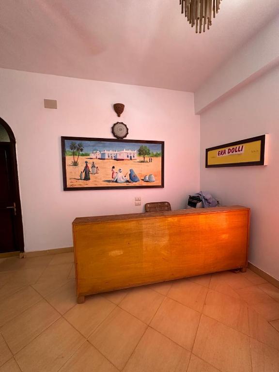 A television and/or entertainment centre at Matager Guesthouse