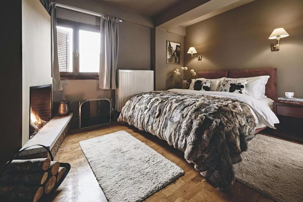 Postel nebo postele na pokoji v ubytování Mons Arachova