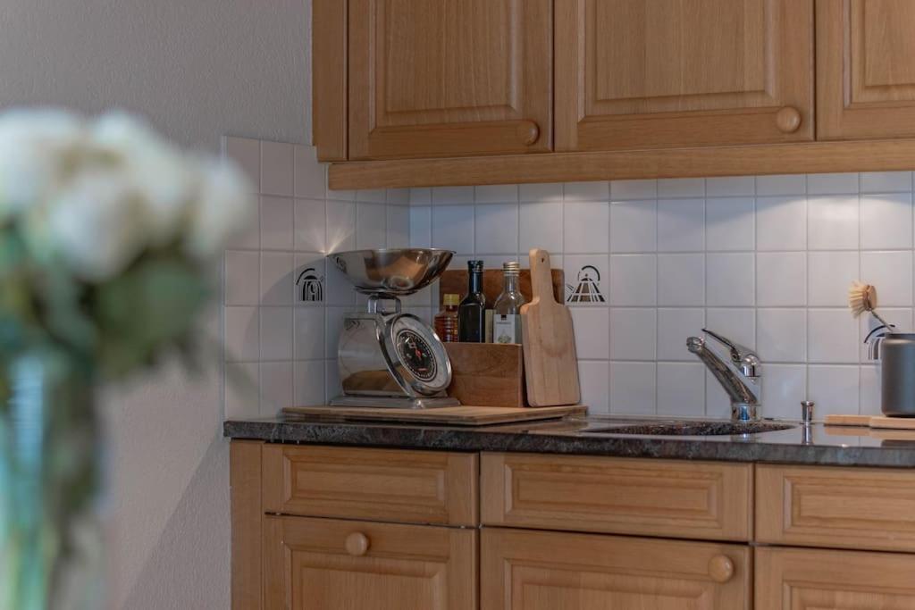 Kuchyň nebo kuchyňský kout v ubytování Wohnung Homely - Nähe Grindelwald Terminal