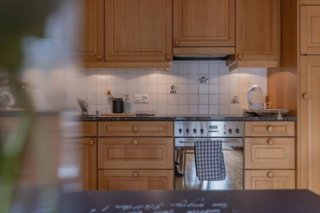Kuchyň nebo kuchyňský kout v ubytování Wohnung Homely - Nähe Grindelwald Terminal