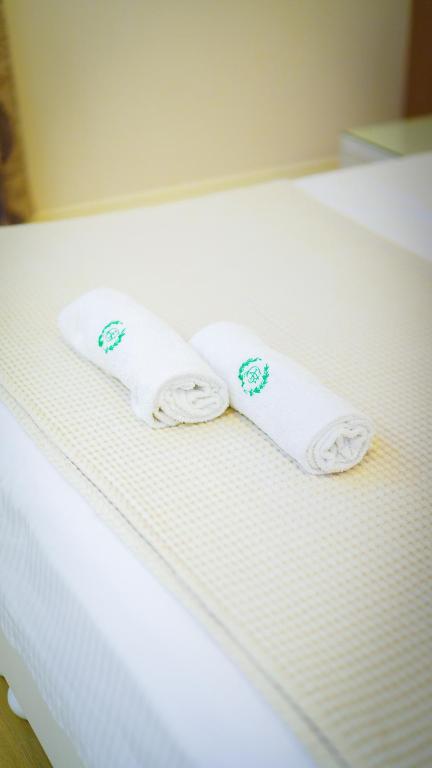 Postel nebo postele na pokoji v ubytování Garden Hotel
