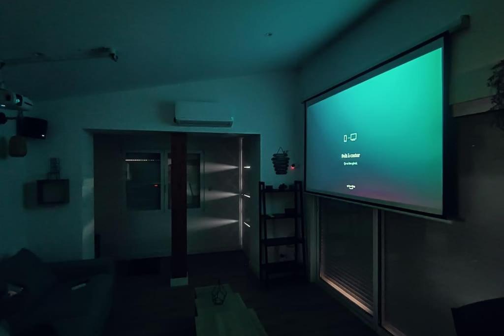 TV a/nebo společenská místnost v ubytování Maisonnette au pied des Pyrénées