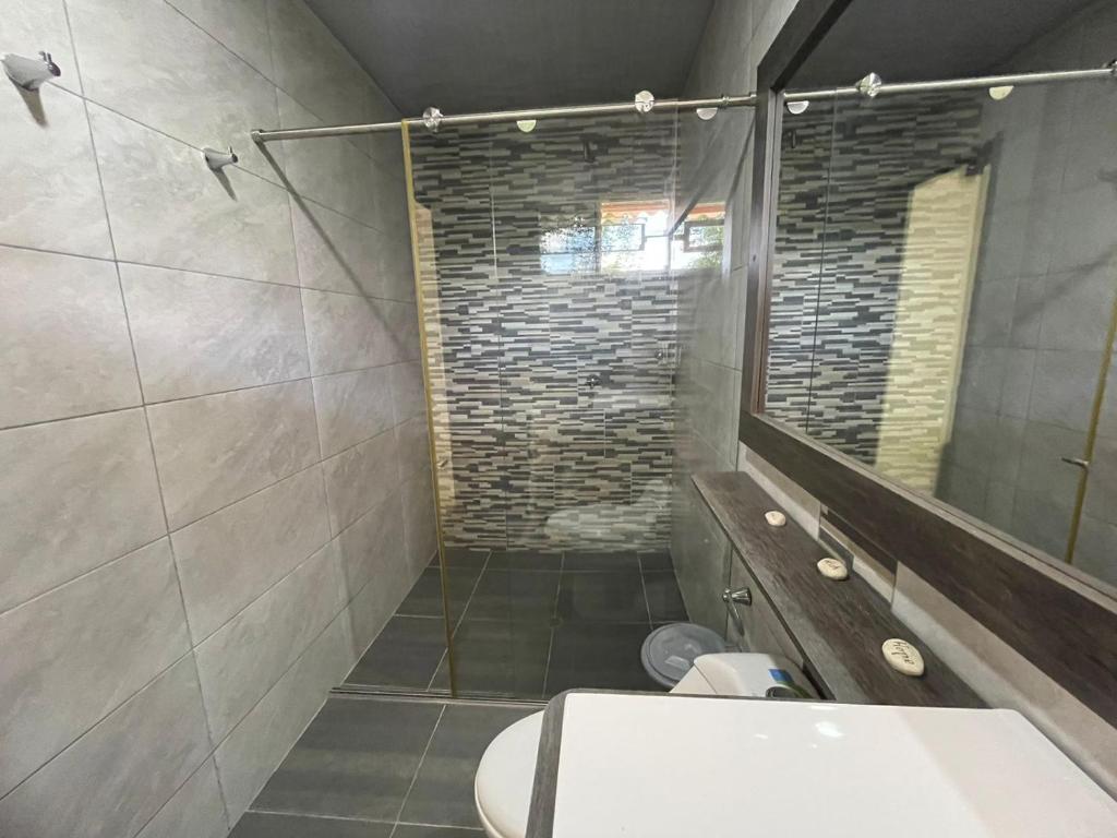 Koupelna v ubytování Casa Cabaña el paso de los micos