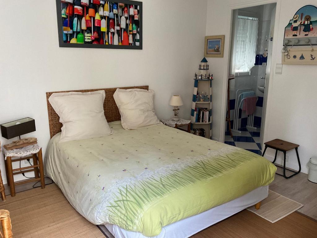 Postel nebo postele na pokoji v ubytování Chambre d hôtes