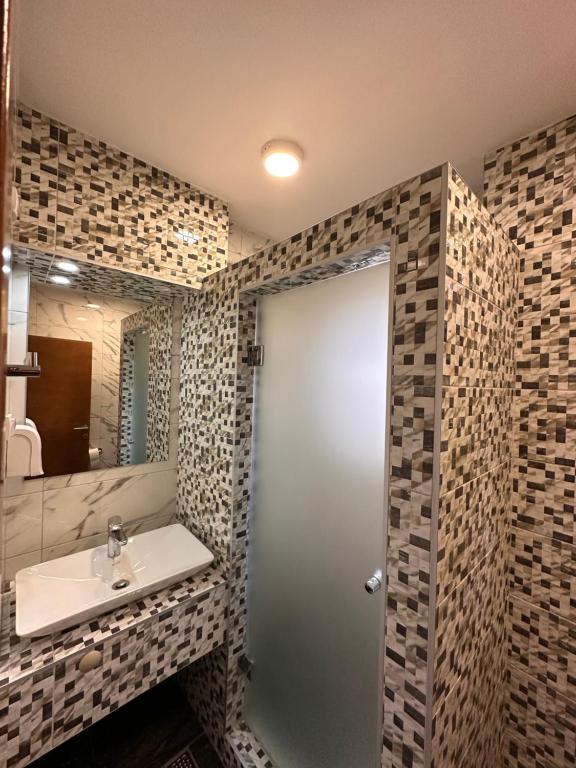 Koupelna v ubytování Motel Veljine