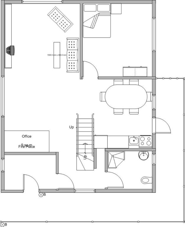 Půdorys ubytování Chalet Valdonga