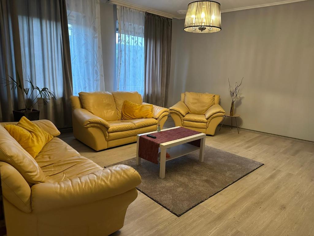 Posezení v ubytování Ferienwohnung Dreiländerblick