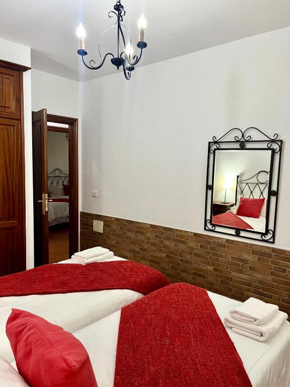 Postel nebo postele na pokoji v ubytování Apartamentos Los Verodes