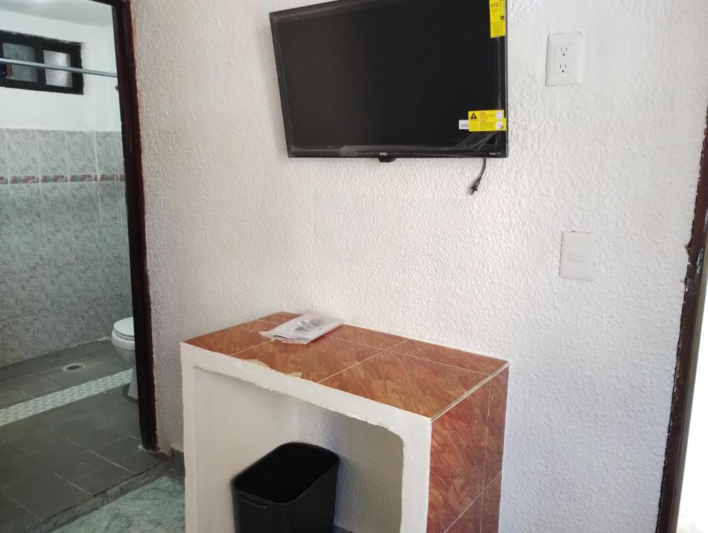 TV a/nebo společenská místnost v ubytování Casa de huespedes LOS SANTOS