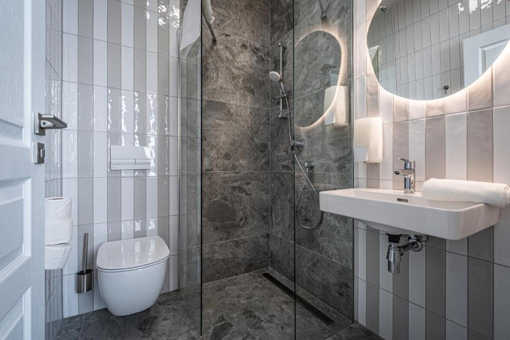 Koupelna v ubytování Apartmánový Dům Centrum