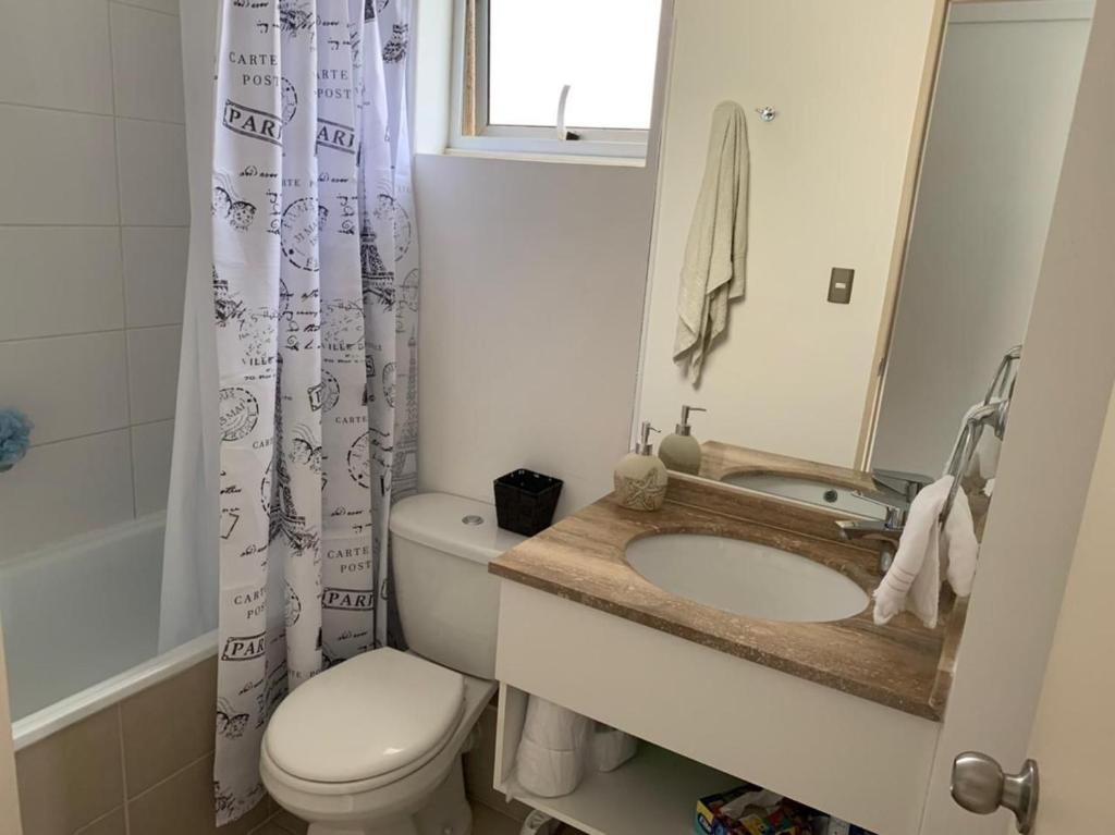 Phòng tắm tại Espectacular departamento en Algarrobo