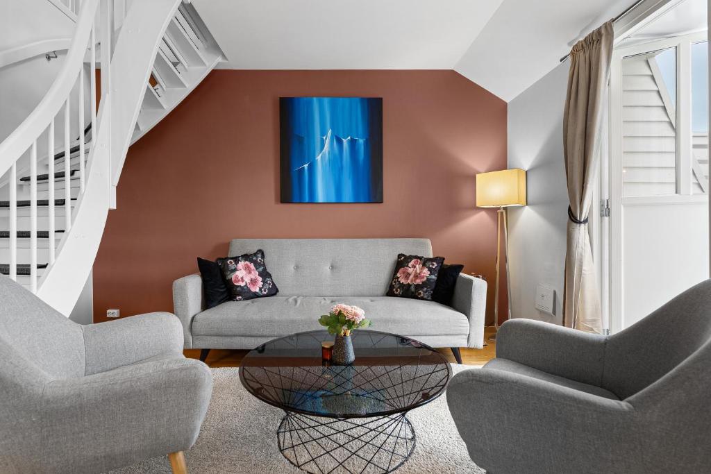 Posezení v ubytování BraMy Apartments The Bucks Villa