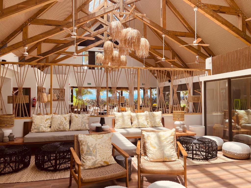 Posezení v ubytování Indian Ocean Lodge