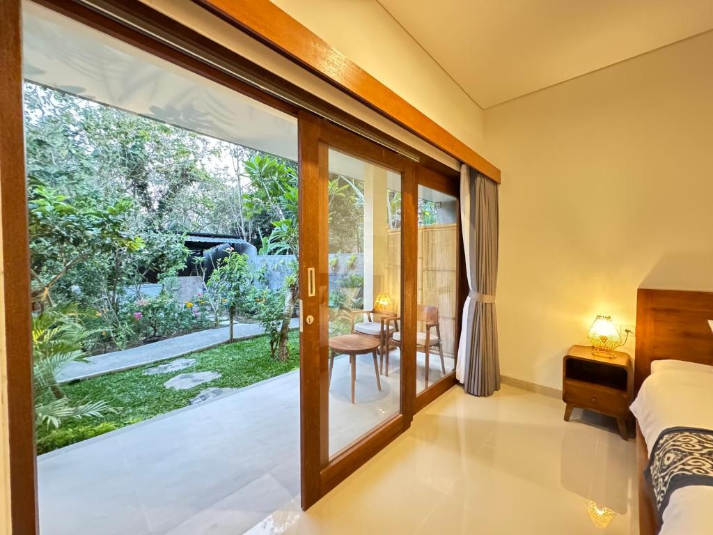 Zahrada ubytování Puri Teduh Guesthouse Ubud