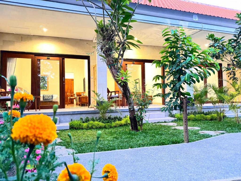 Zahrada ubytování Puri Teduh Guesthouse Ubud