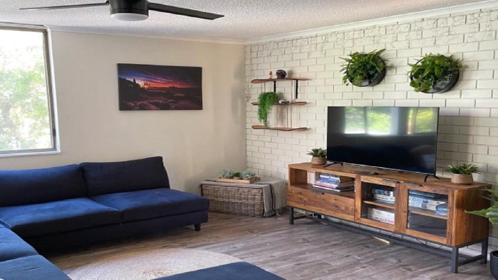 TV a/nebo společenská místnost v ubytování Salt Spray Unit 3