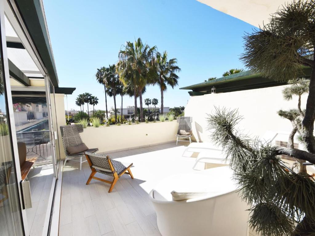 Balkón alebo terasa v ubytovaní Locrimar V B3 Moderno Apartamento Orientado al Sur