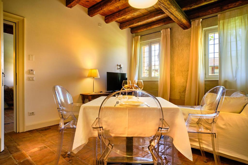 Posezení v ubytování Relais Corte Guastalla Apartments