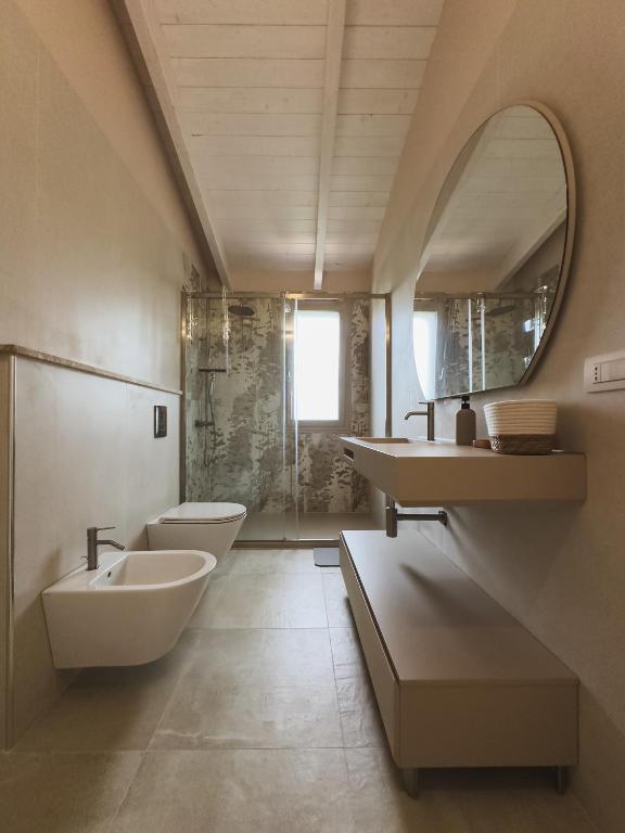 Koupelna v ubytování Villa Aris