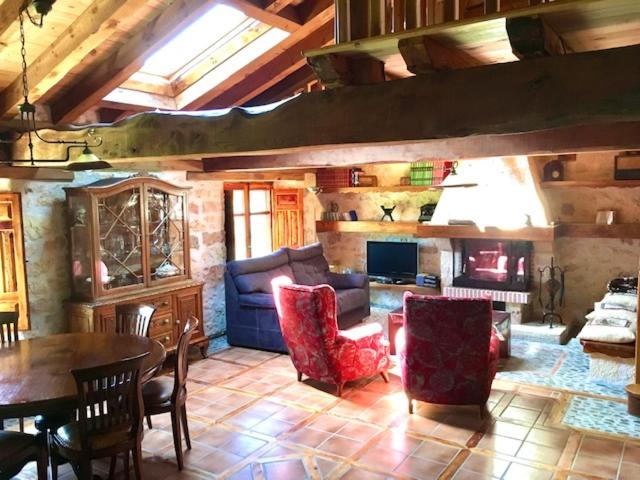 Posezení v ubytování Casa Rural El Covanchón