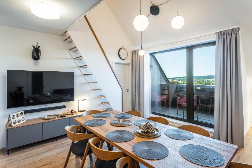 TV a/nebo společenská místnost v ubytování Residence Krušec