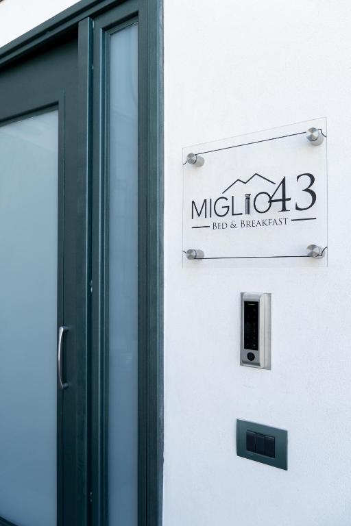 Certifikát, hodnocení, plakát nebo jiný dokument vystavený v ubytování Miglio 43