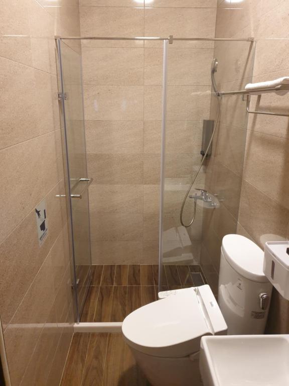 Koupelna v ubytování Mount Taiwu Cozy B&B