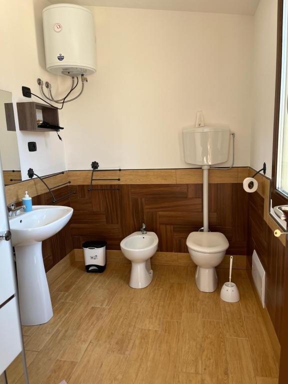 Koupelna v ubytování B&B Piandelidei