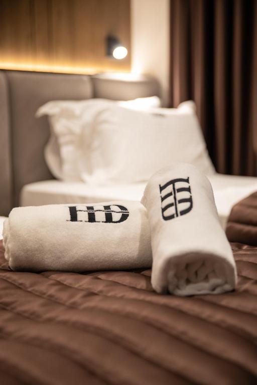Postel nebo postele na pokoji v ubytování Dial Hotel