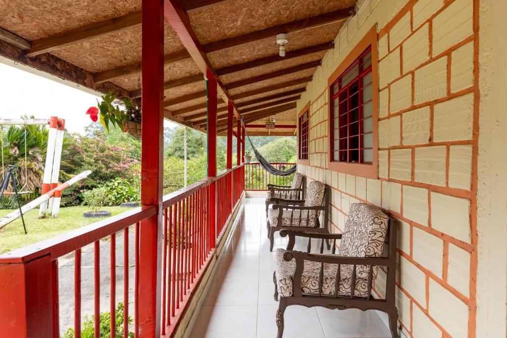 Balkón nebo terasa v ubytování Finca Villa Arca