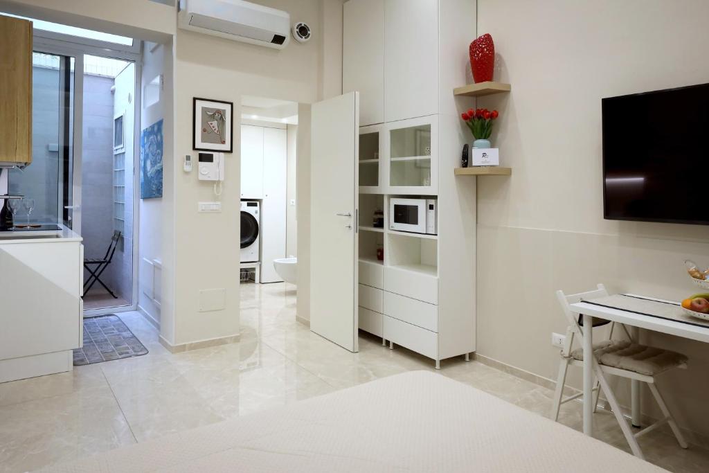 Kuchyň nebo kuchyňský kout v ubytování Parva Domus Bari